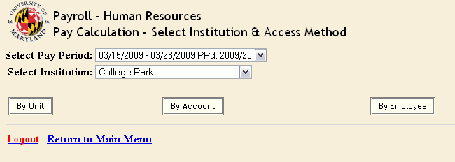 pay calc access