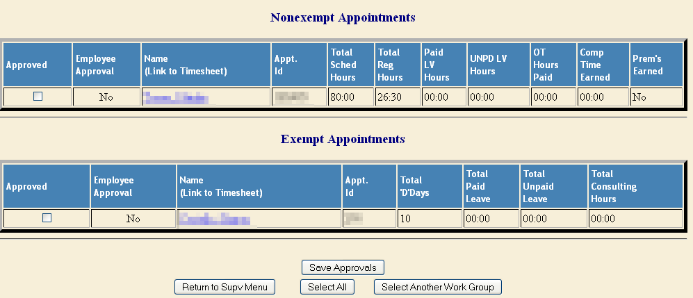 time record approval