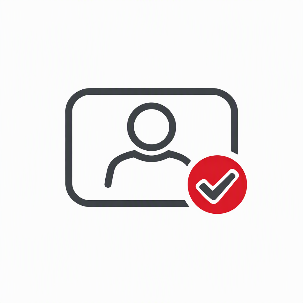 Self-ID line art icon